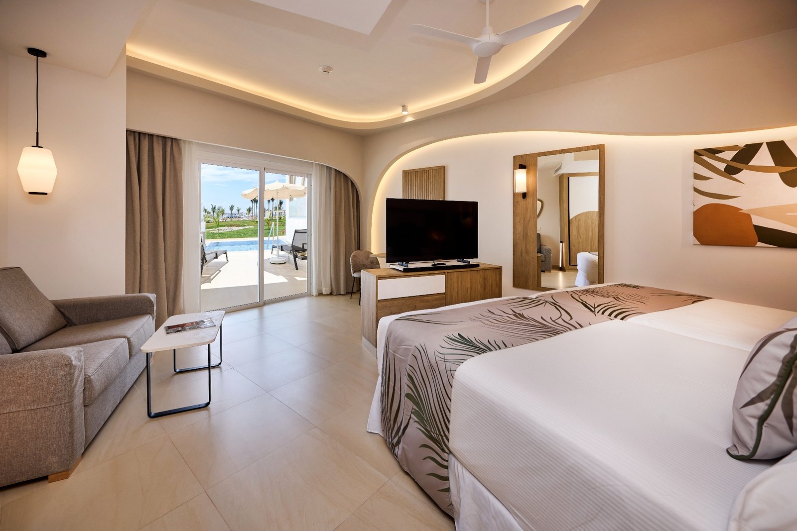 Two-bedroom swim-up family room at RIU Palace Aquarelle